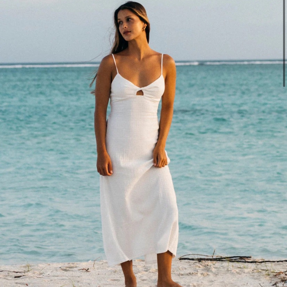Elegant White Summer Dress
